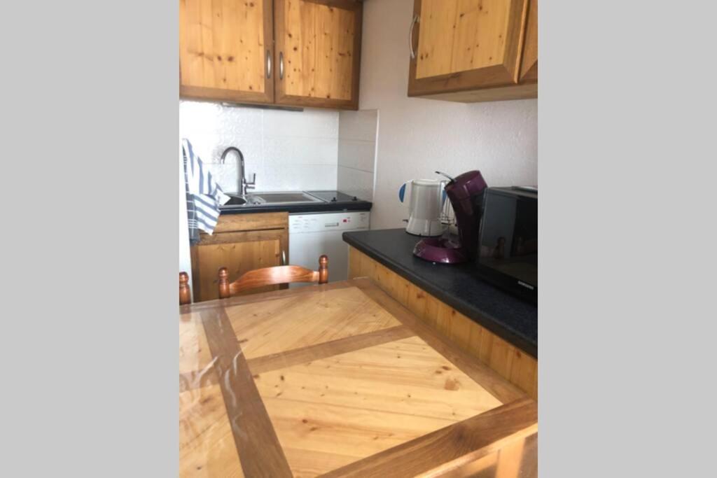 Petit Appartement Labellise Les 2 Alpes Residence Arc En Ciel Telesiege Petite Aiguille 莱德萨阿尔卑斯 外观 照片